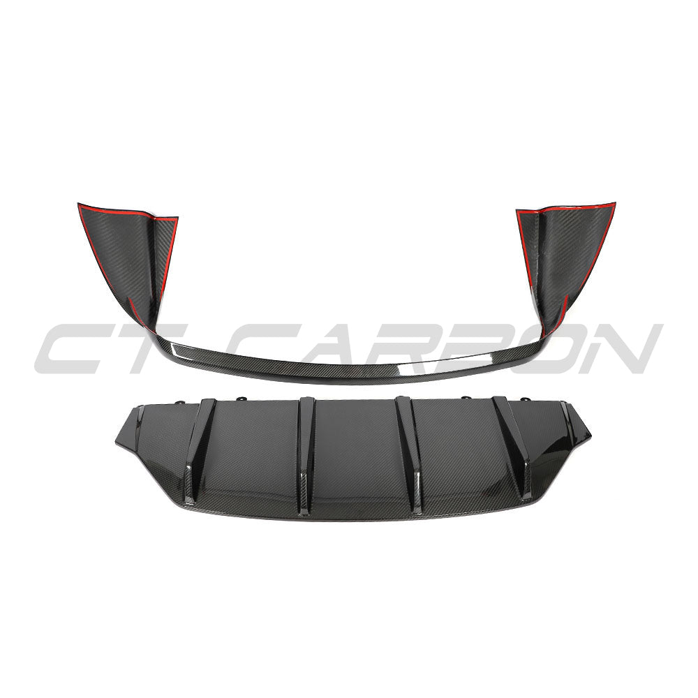 PORSCHE TAYCAN 2020-2024 CARBON FIBRE DIFFUSER