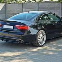 Maxton Design - CENTRAL REAR SPLITTER AUDI A5 S-LINE 8T COUPE / SPORTBACK (WITH A VERTICAL BAR)