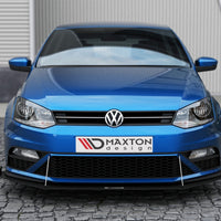 Maxton Design - Front Racing Splitter (with wings) Volkswagen Polo GTI Mk5 Facelift (2015-2017)