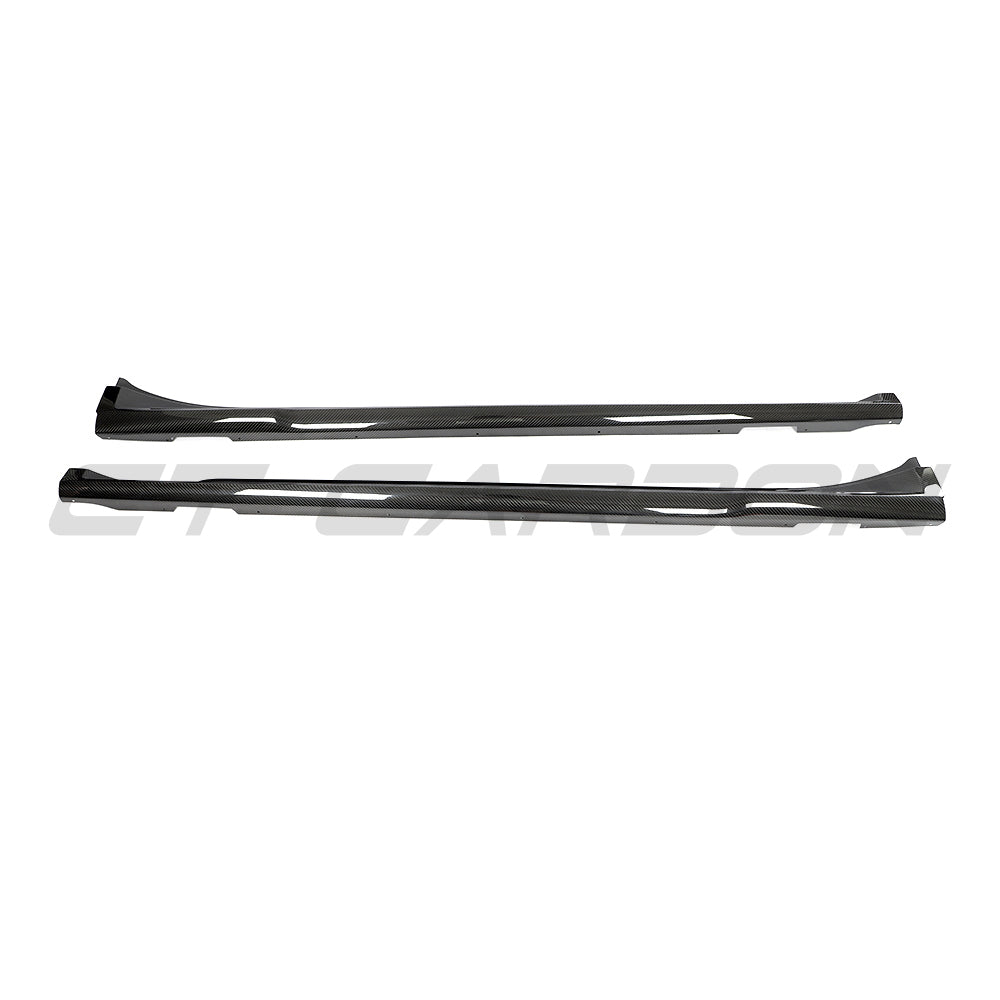 PORSCHE TAYCAN 2020-2024 CARBON FIBRE SIDE SKIRTS