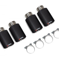 SCORPION EXHAUSTS - REPLACEMENT CARBON ASCARI TIPS FOR SCORPION EXHAUST - QUAD (X4) 90MM