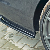 Maxton Design - REAR SIDE SPLITTERS BMW 5 F11 M-PACK (FITS TWO DOUBLE EXHAUST ENDS)