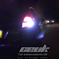 BriteVue 955 Reverse Light Bulb Upgrade – 10 SMD LED with Projector Lens (921 | W16W | T15)