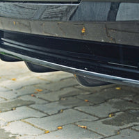 Maxton Design - CENTRAL REAR SPLITTER BMW 5 F11 M-PACK (FITS TWO DOUBLE EXHAUST ENDS)