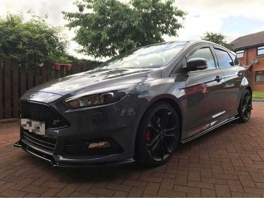 Ford Focus ST MK3 Facelift Splitter Kit Gloss Glack ABS Plastic