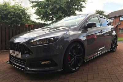 Ford Focus ST MK3 Facelift Splitter Kit Gloss Glack ABS Plastic