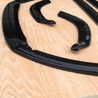 Ford Focus ST MK3 Prefacelift Splitter Kit Gloss Black ABS Plastic