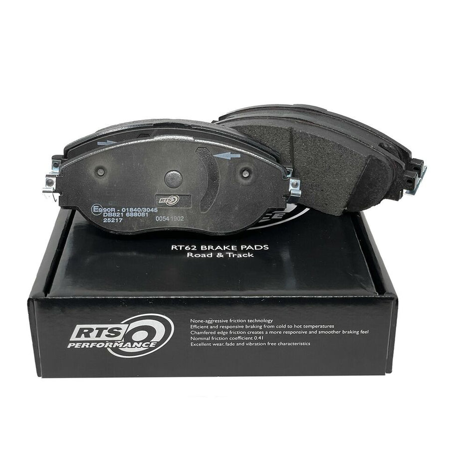 2019-2023 Ford Focus MK4 ST RTS Front Left & Right Side Grooved Brake Disc With Dimpled And RT62 Pads