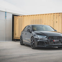 Maxton Design - SIDE SKIRTS DIFFUSERS V.2 AUDI RS3 8V SPORTBACK FACELIFT (2017-UP)