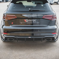 Maxton Design - REAR SIDE SPLITTERS V.2 AUDI RS3 8V SPORTBACK FACELIFT (2019-UP)