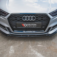 Maxton Design - FRONT SPLITTER V.3 AUDI S3 / A3 S-LINE 8V FACELIFT SEDAN (2016-2020)