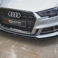 Maxton Design - FRONT SPLITTER V.3 AUDI S3 / A3 S-LINE 8V FACELIFT SEDAN (2016-2020)
