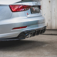 Maxton Design - REAR SIDE SPLITTERS V.2 AUDI S3 SEDAN 8V FACELIFT (2016-2020)