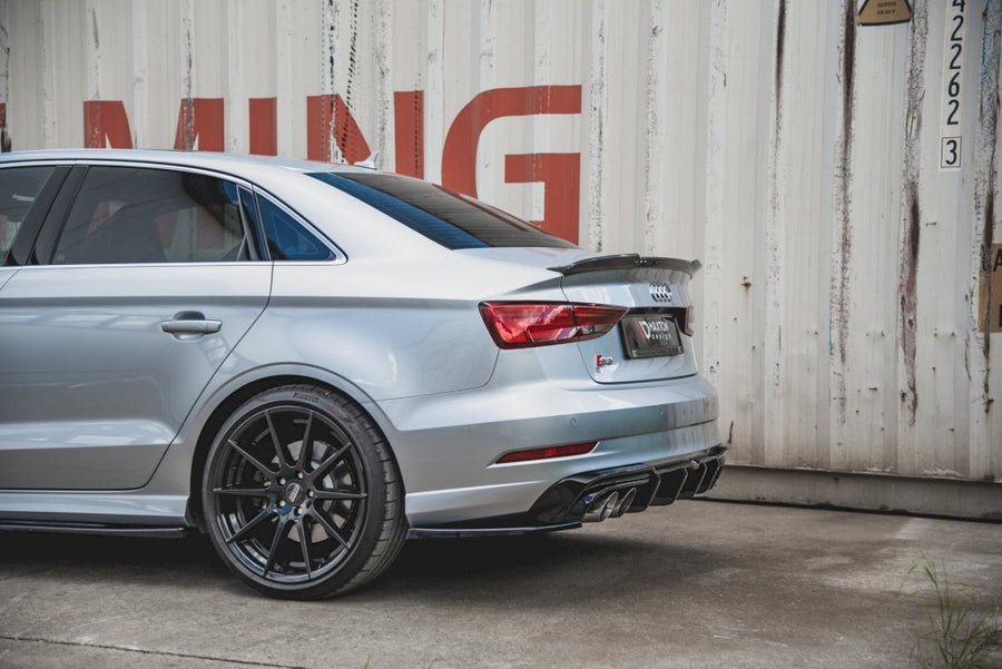 Maxton Design - REAR SIDE SPLITTERS V.2 AUDI S3 SEDAN 8V FACELIFT (2016-2020)