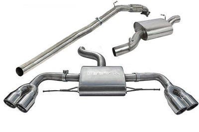 Cobra Exhausts - Audi TTS (Mk2) Quattro Turbo Back Performance Exhaust