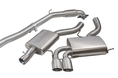Cobra Exhausts - Audi A3 (8P) 2.0 TFSI Quattro (3 Door) Turbo Back Performance Exhaust