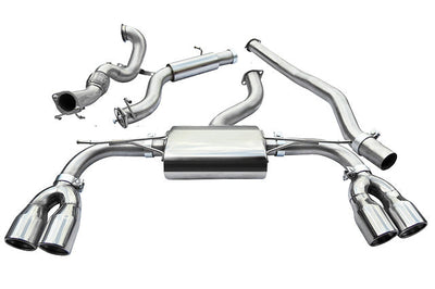 Cobra Exhausts - Audi S3 (8V) 5 Door Sportback (Non-Valved) (13-18) Turbo Back Performance Exhaust