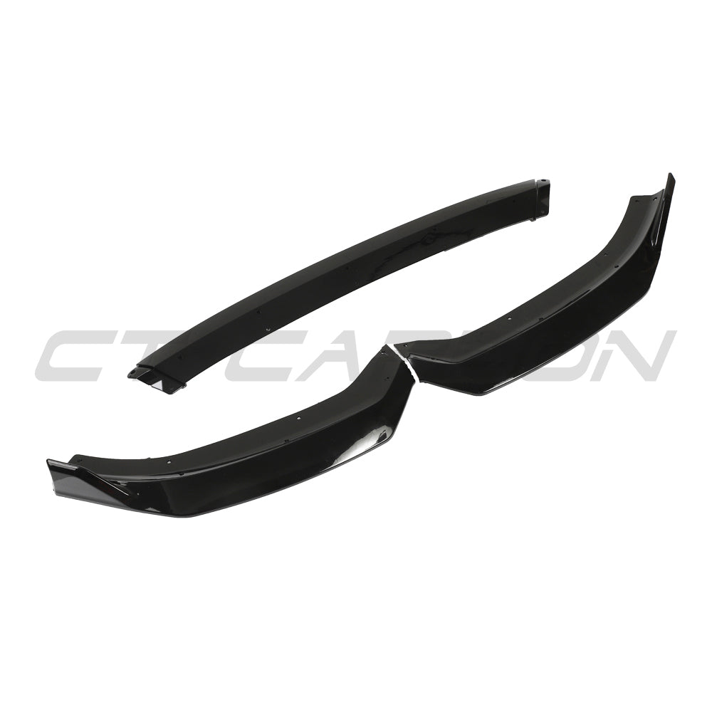 AUDI A3 S-LINE & S3 8V FACELIFT 2017-2020 GLOSS BLACK SPLITTER - V2