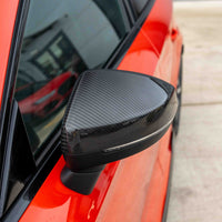 AUDI A3 S3 RS3 8V PRE-PREG CARBON FIBRE MIRRORS - WITH LANE ASSIST