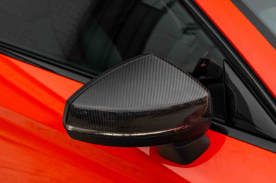 AUDI A3 S3 RS3 8V PRE-PREG CARBON FIBRE MIRRORS - WITH LANE ASSIST