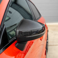 AUDI A3 S3 RS3 8V PRE-PREG CARBON FIBRE MIRRORS - WITH LANE ASSIST