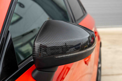 AUDI A3 S3 RS3 8V PRE-PREG CARBON FIBRE MIRRORS - WITH LANE ASSIST