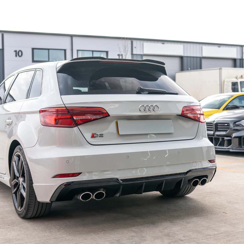 AUDI A3/S3 8V FACELIFT SPORTBACK 5 DOOR GLOSS BLACK DIFFUSER - V1