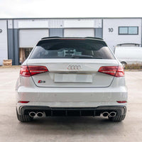 AUDI A3/S3 8V FACELIFT SPORTBACK 5 DOOR GLOSS BLACK DIFFUSER - V1