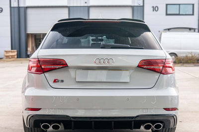 AUDI A3/S3 8V FACELIFT SPORTBACK 5 DOOR GLOSS BLACK DIFFUSER - V1