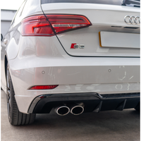 AUDI A3/S3 8V FACELIFT SPORTBACK 5 DOOR GLOSS BLACK DIFFUSER - V1