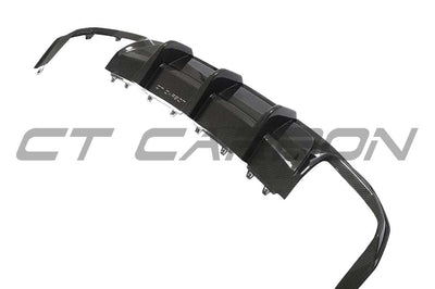 AUDI A3 S-LINE & S3 8Y 2020+ CARBON FIBRE DIFFUSER - CT DESIGN