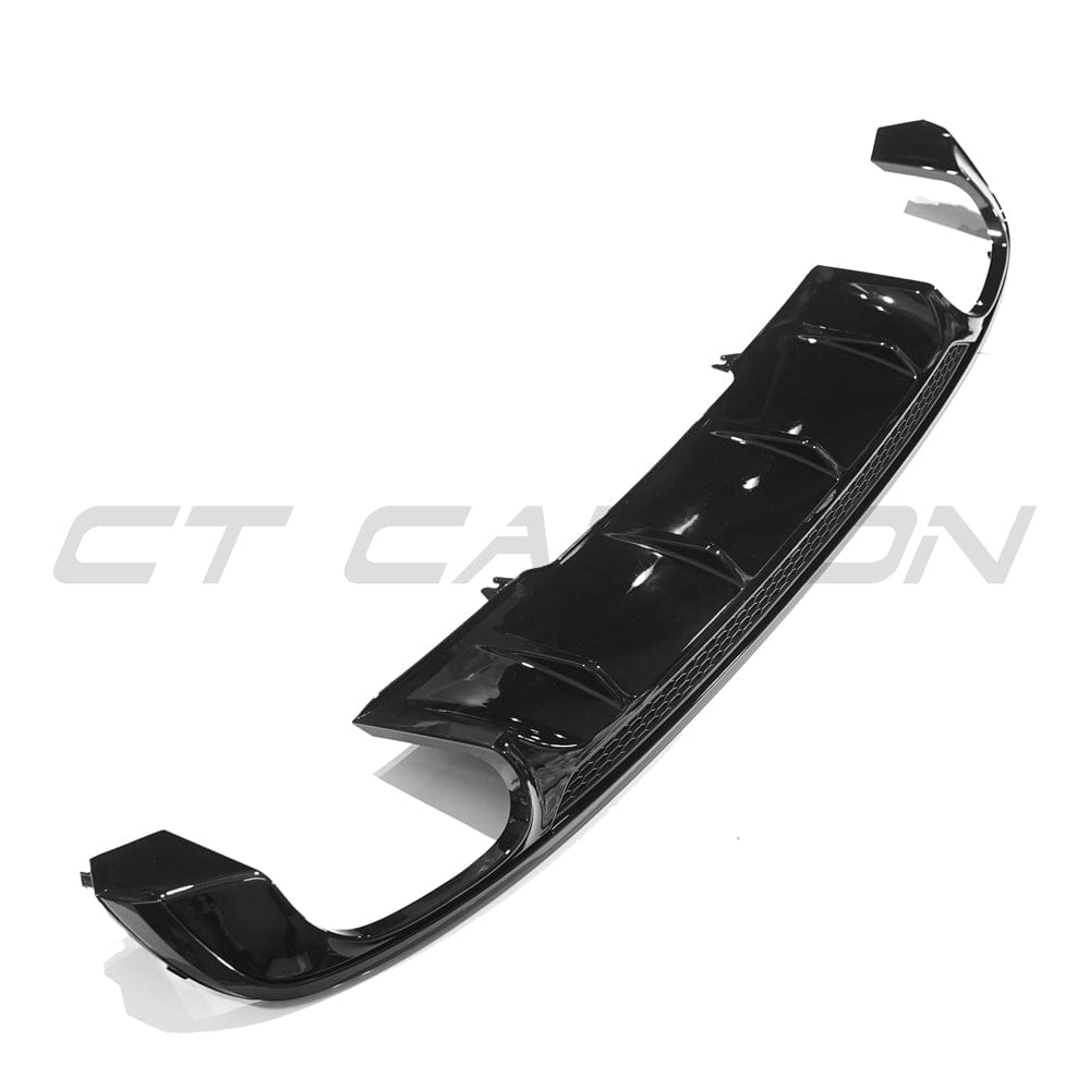 AUDI A4 S-LINE & S4 B9 2016-2019 GLOSS BLACK DIFFUSER - V2