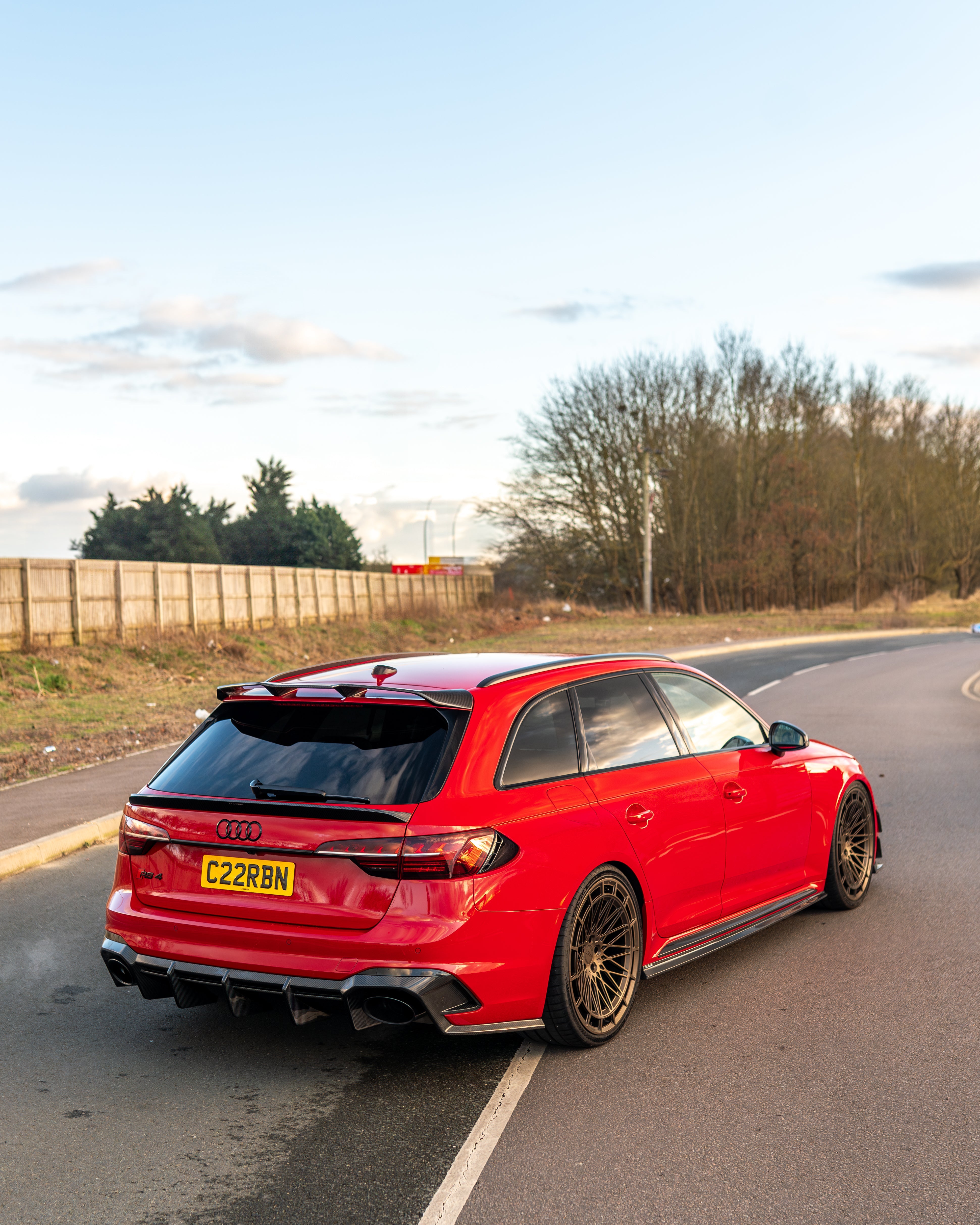 AUDI RS4 B9 & B9.5 2016-2024 CARBON FIBRE ROOF SPOILER - CT DESIGN