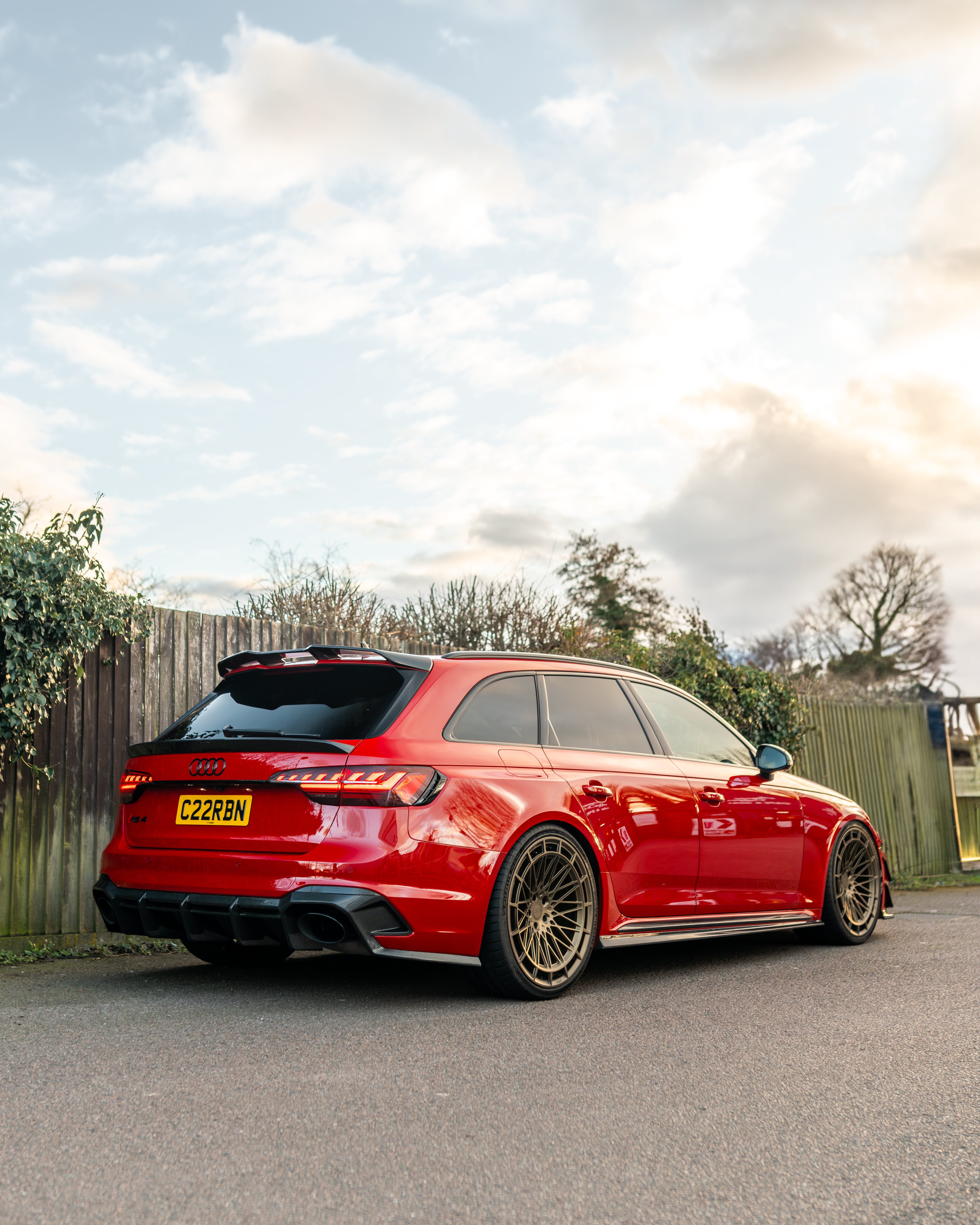 AUDI RS4 B9 & B9.5 2016-2024 CARBON FIBRE ROOF SPOILER - CT DESIGN