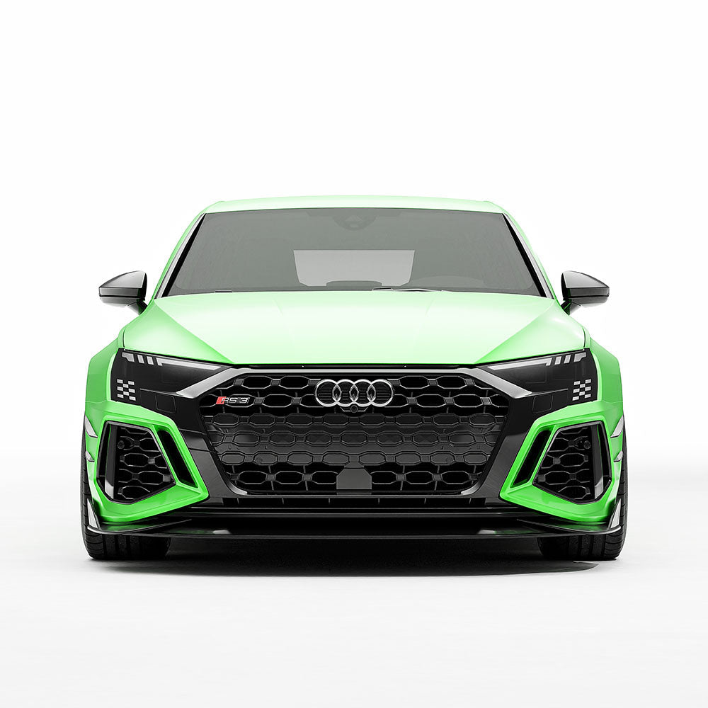 AUDI RS3 8Y 2022-2024 CARBON FIBRE FRONT BUMPER CANARDS - CT DESIGN