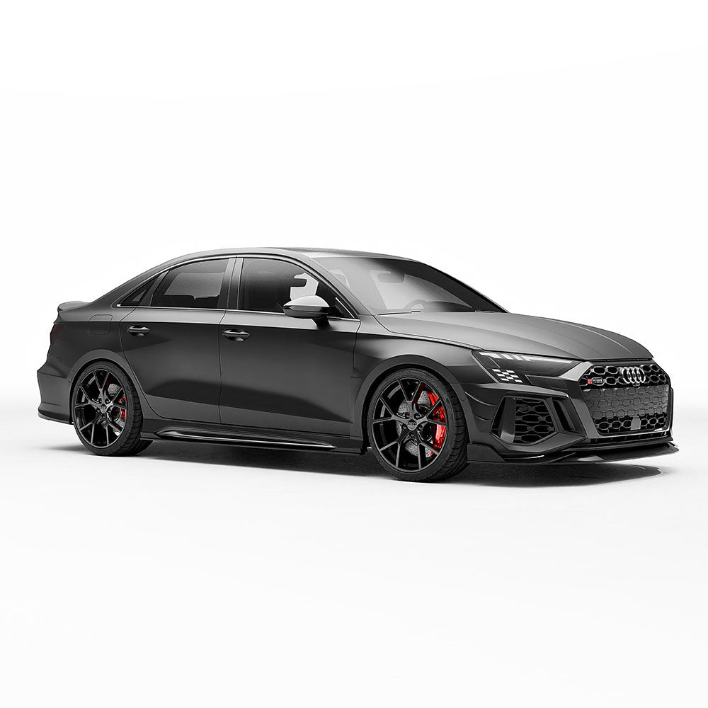AUDI RS3 8Y 2022-2024 CARBON FIBRE FRONT BUMPER CANARDS - CT DESIGN