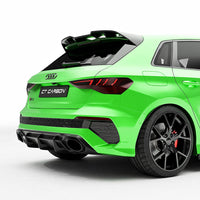 AUDI RS3 8Y 2022-2024 CARBON FIBRE REAR DIFFUSER - V2 - CT DESIGN