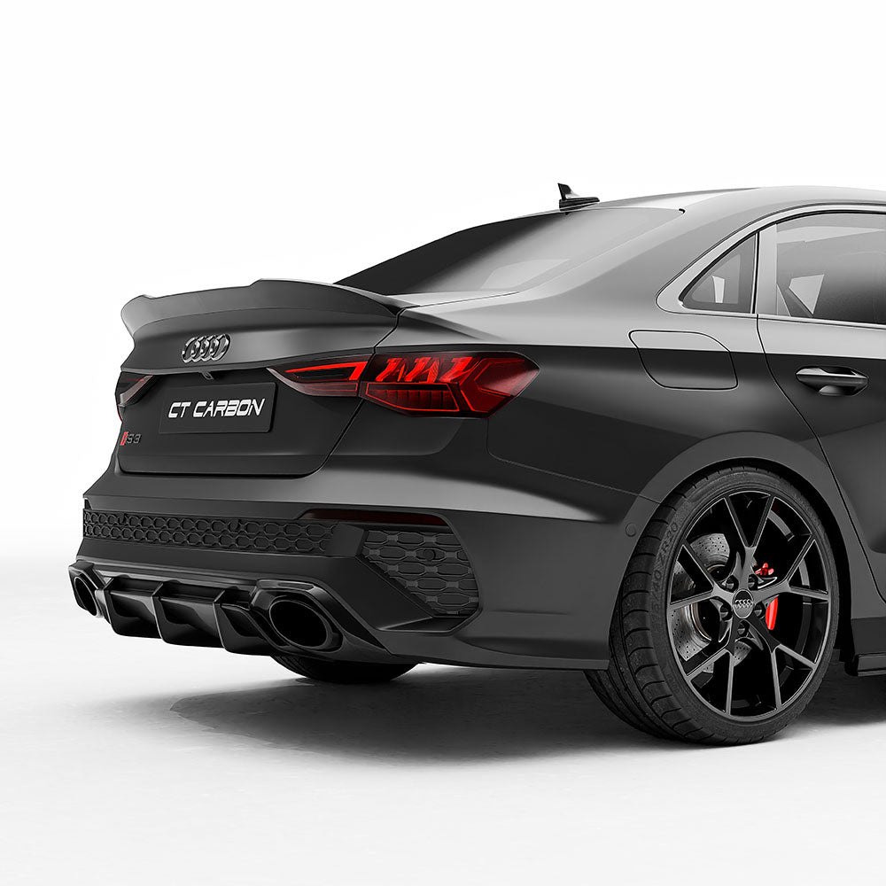 AUDI RS3 8Y 2022-2024 CARBON FIBRE REAR DIFFUSER - V2 - CT DESIGN