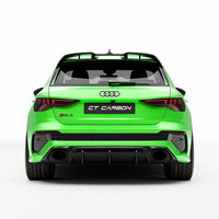 AUDI RS3 8Y 2022-2024 CARBON FIBRE REAR DIFFUSER - V2 - CT DESIGN