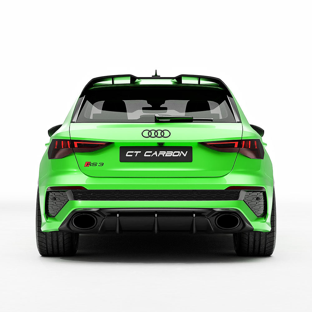 AUDI RS3 8Y 2022-2024 CARBON FIBRE REAR DIFFUSER - V2 - CT DESIGN
