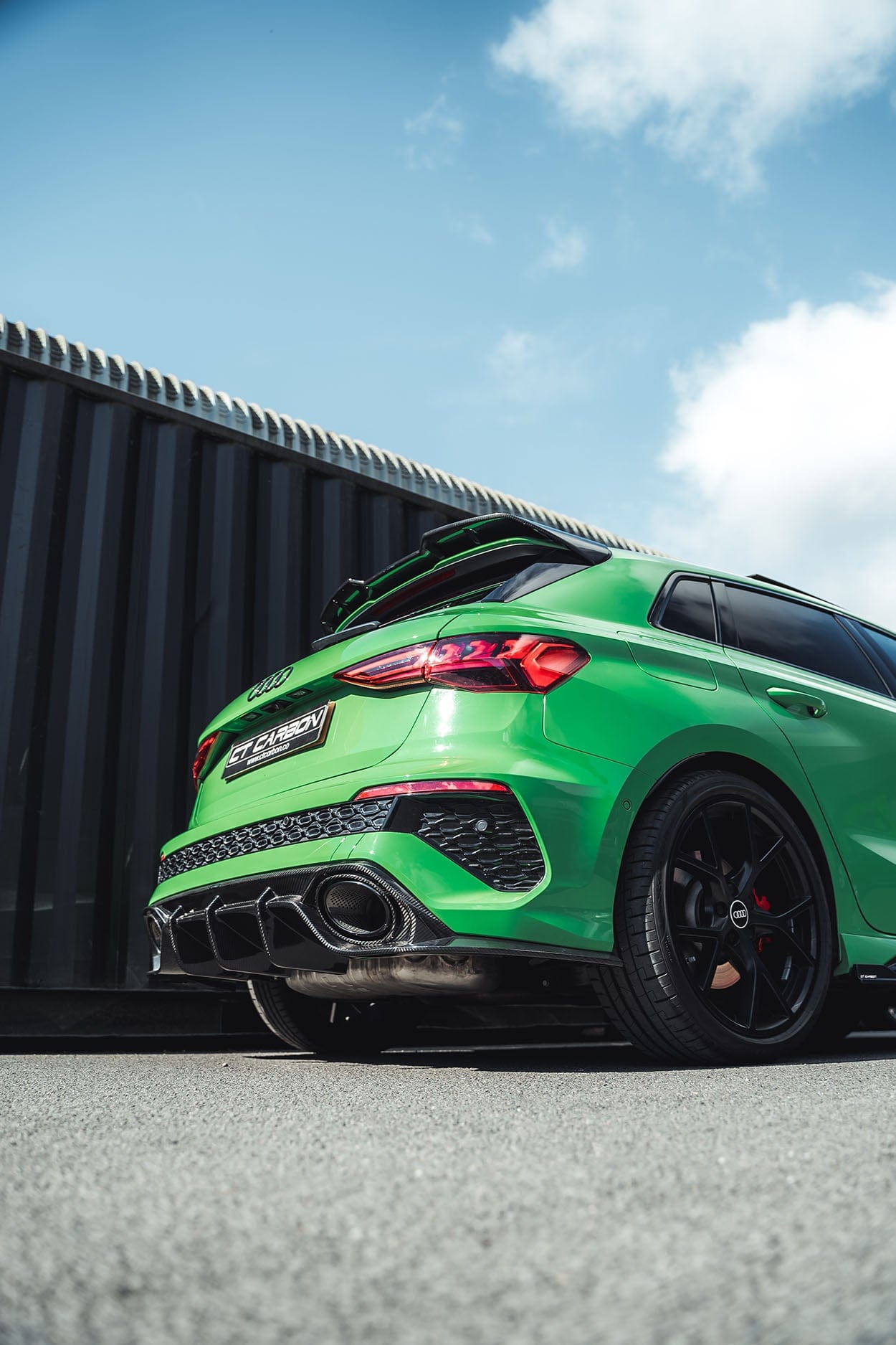 AUDI RS3 8Y 2022-2024 SPORTBACK CARBON FIBRE DIFFUSER - V1 - CT DESIGN