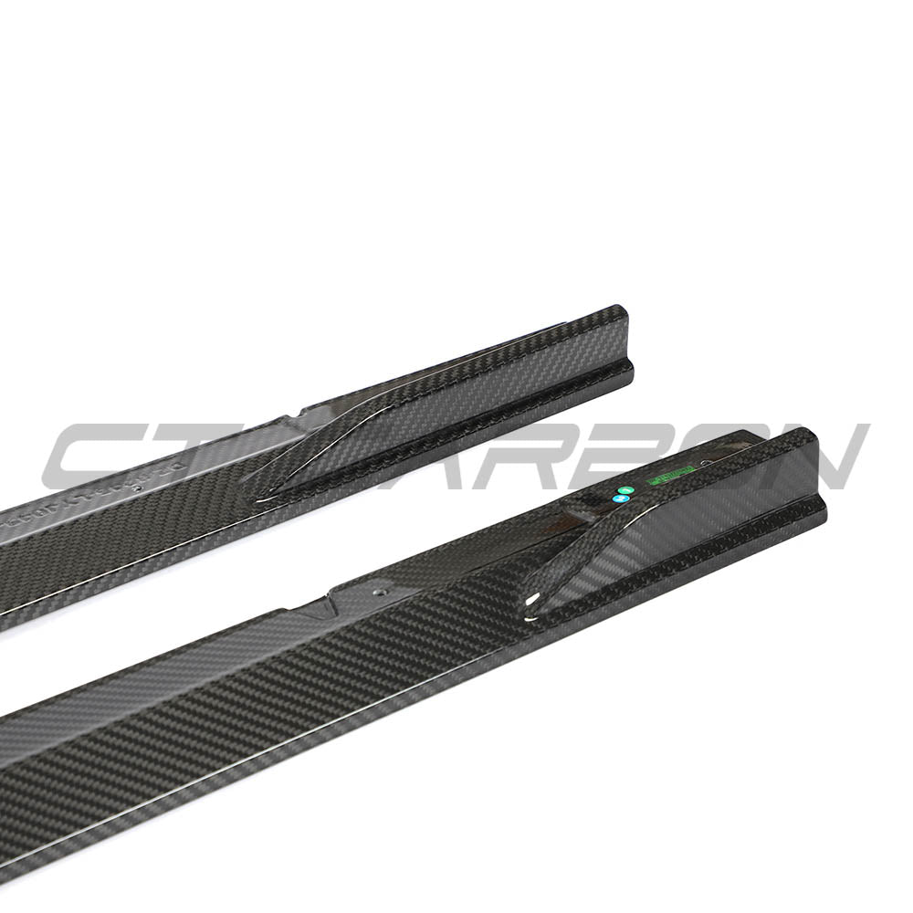AUDI RS3 8Y 2022+ CARBON FIBRE SIDE SKIRTS V1 - CT DESIGN