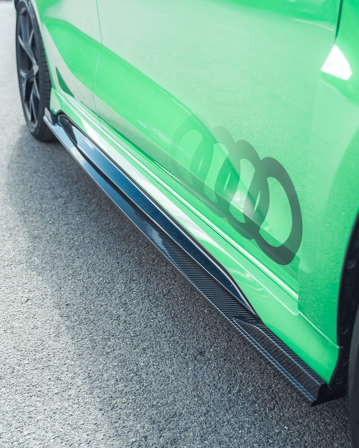 AUDI RS3 8Y 2022+ CARBON FIBRE SIDE SKIRTS V1 - CT DESIGN