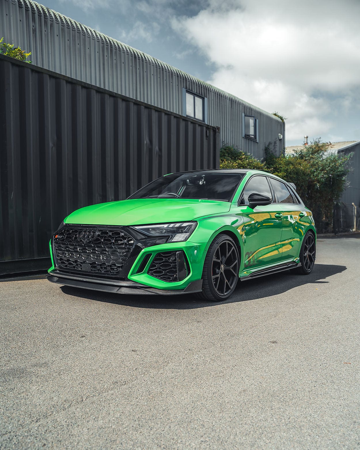 AUDI RS3 8Y 2022+ CARBON FIBRE SIDE SKIRTS V1 - CT DESIGN