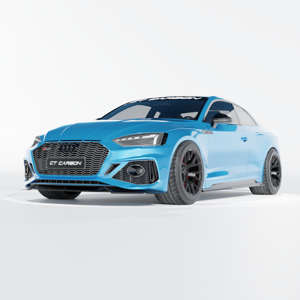 AUDI RS5 B9.5 COUPE 2020-2024 CARBON FIBRE SIDE SKIRTS - CT DESIGN
