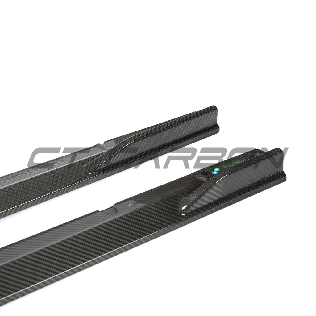 AUDI RS6/RS7 C8 AVANT 2019+ CARBON FIBRE SIDE SKIRTS - V1 - CT DESIGN