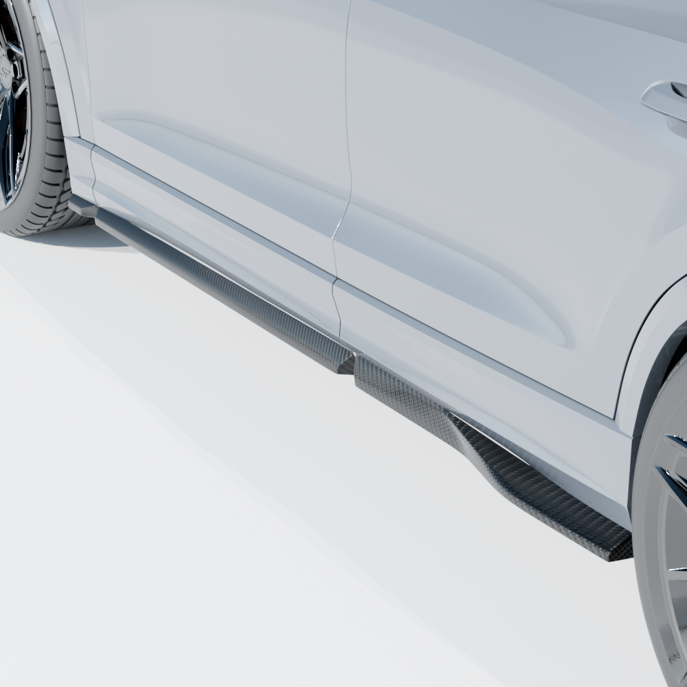 AUDI RSQ8 2020+ CARBON FIBRE SIDE SKIRTS - CT DESIGN