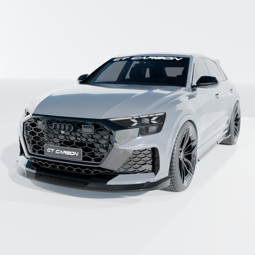AUDI RSQ8 FACELIFT 2025+ CARBON FIBRE SPLITTER - CT DESIGN