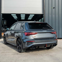 AUDI S3/A3 8Y S-LINE GLOSS BLACK DIFFUSER WITH TIPS & LED LIGHT