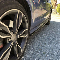 Audi SL 8X Low Splitter Kit Gloss Black ABS Plastic
